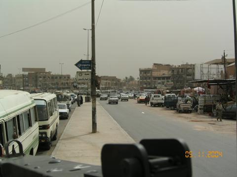 Downtown Bagdad from the top of a tank